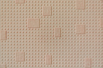 A background of khaki color with knolls, squares and rectangles.