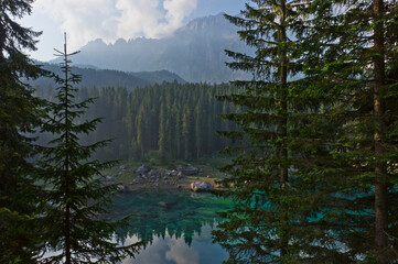 Lake Carezza, Italy, Europe