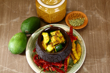 Aam Ka Achaar or Mango Pickle, Indian Food