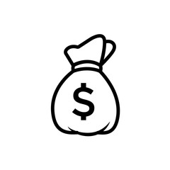 money bag icon vector illustration design