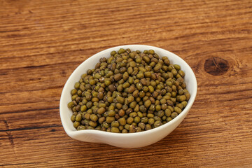 Vegetarian cuisine - dry green lentil