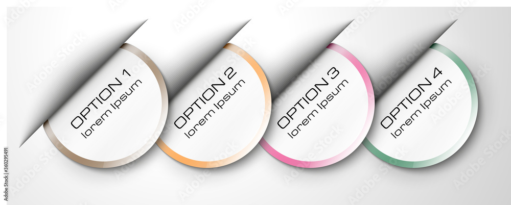 Aufkleber infographic design elements for your business vector illustration.