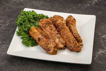 Stewed pork ribs with spices