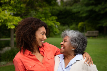 Family spending time together in the garden