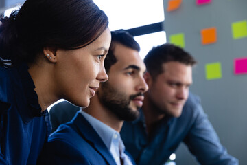 Business people working together in office