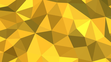 Abstract geometric background with shades of yellow and gold. Template for web and mobile interfaces, infographics, banners, advertising, applications.