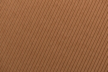 Fototapeta premium Corrugated light brown cardboard surface closeup background