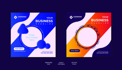 Social media ad template 