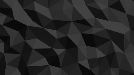 Abstract geometric background with shades of black and gray. Template for web and mobile interfaces, infographics, banners, advertising, applications.