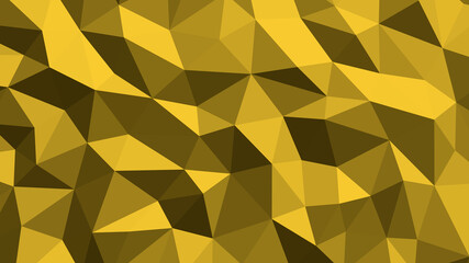 Abstract geometric background with shades of yellow and gold. Template for web and mobile interfaces, infographics, banners, advertising, applications.