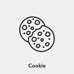 cookie icon vector sign symbol