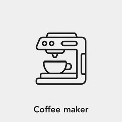 coffee maker icon vector sign symbol