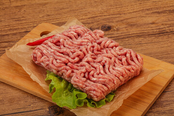 Raw Minced pork meat for cooking