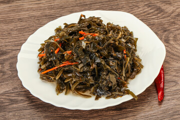 Seaweed cabbage with carrot and sesame