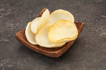 Asian cusine - homemade prawn chips