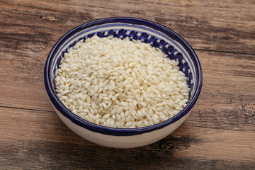 Raw arborio rice for Risotto