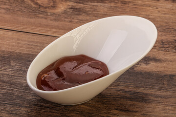 Traditional Barbicue sauce in the bowl