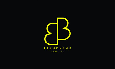 Alphabet letters Initials Monogram logo BB, B and B 