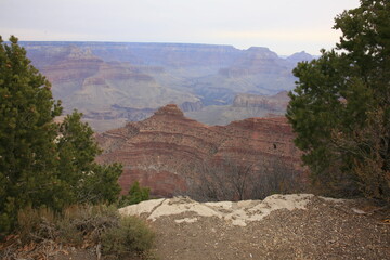 Views of cliffs of Grand Canyon