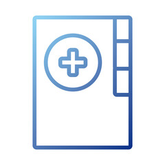 Fototapeta premium folder document gradient style icon