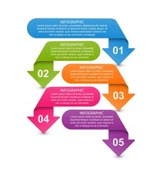 Business options infographic, timeline, design template for business presentations or information banner.