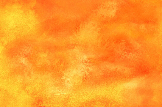 Abstract orange watercolor background texture