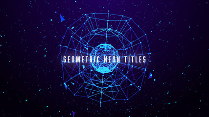 Geometric Neon Glow Titles