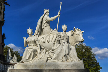 Architectural fragments of Prince Albert Memorial - Iconic, Gothic Memorial to Prince Albert (1876)...