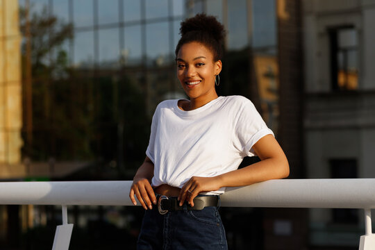 girl in white t shirt