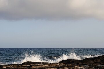 storm on the sea