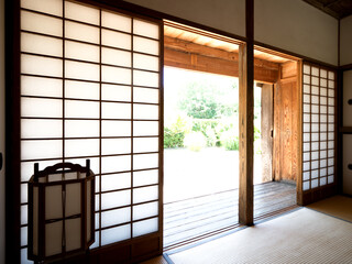 古民家の障子
