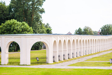 Novgorod Kremlin at Volkhov River in Russia