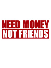 Text Need Money Not hasse