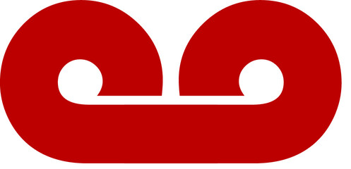 vector illustration of a red font number 3