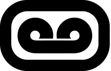 vector black icon with shadow