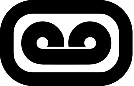 vector black icon with shadow