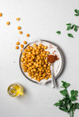 Chickpeas with pepper