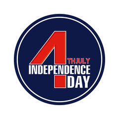 Button of independence day