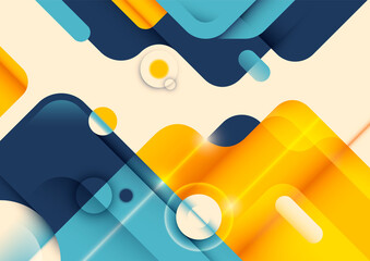 Technology background in abstract colorful style. Vector illustration.