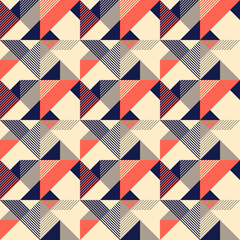 Retro seamless pattern design. Vector illustration.