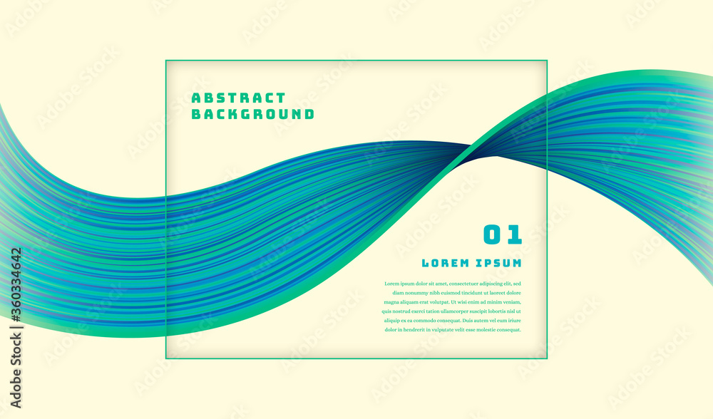 Aufkleber abstract background design with colorful wavy pattern. vector illustration.