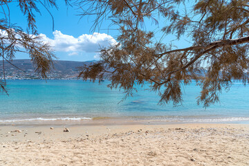 Marcello beach - Cyclades island - Aegean sea - Paroikia (Parikia) Paros - Greece