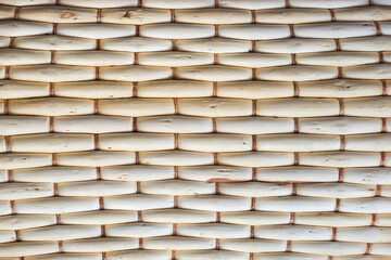 Close Up of Woven Wicker for Background Texture