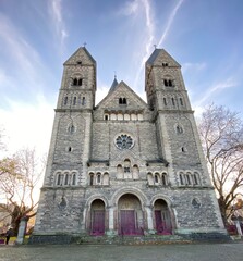 Fototapeta premium Temple Neuf on the Mozelle River, Metz, France