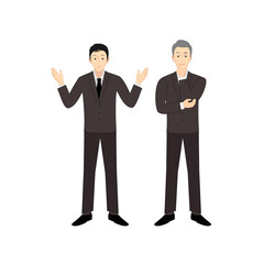 上司と話す若手社員