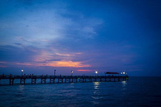 Sunset over Pier