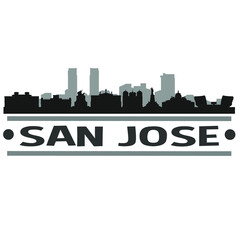 Obraz premium San Jose Costa Rica City Travel. City Skyline. Silhouette City. Design Vector. Famous Monuments.