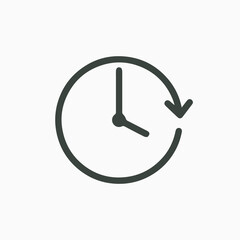 Passage of time icon vector. EPS 10