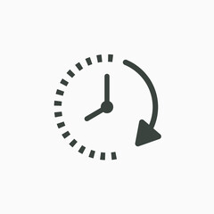 Passage of time icon vector. EPS 10