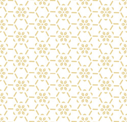 Continuous Tileable Vector 30s Textile Pattern. Repeat East Graphic 1930s Repeat Texture. Seamless Asian Thirties Print Pattern. 